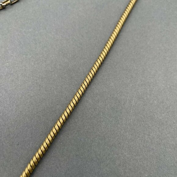 Sttela & Dot Soleil Pendant Necklace Snake Chain Gold Tone Adjustable - Picture 4 of 5